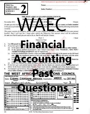 2014 Waec May June Financial Accounting Answers Epub