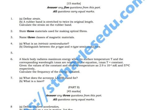 2014 Waec Physics Theory Objective Answers PDF