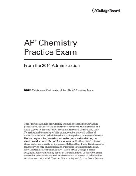 2014 ap chem exam answers Epub