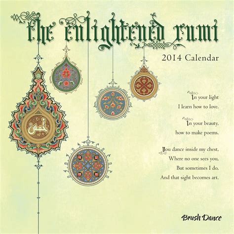 2014 enlightened rumi mini wall calendar Kindle Editon