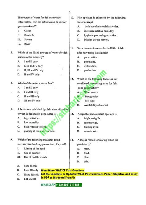 2014 fishery waec questions and answers Doc