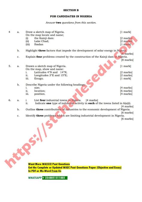 2014 geography question and answers objective andtheory Doc