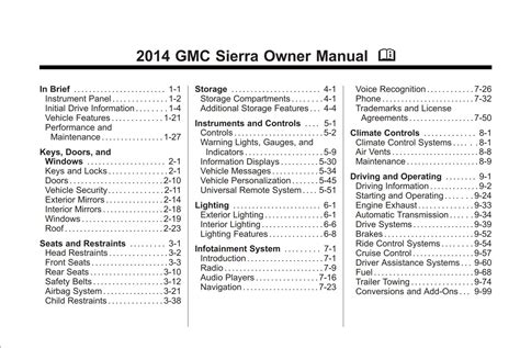2014 gmc sierra infotainment manual Epub