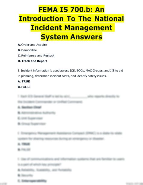 2014 is 700 a national incident management system nims an introduction answers Reader