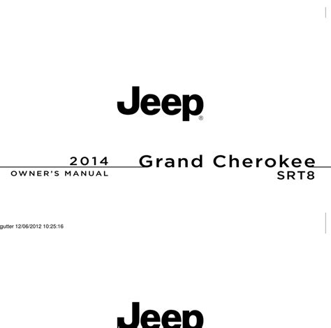 2014 jeep grand cherokee user manual Reader