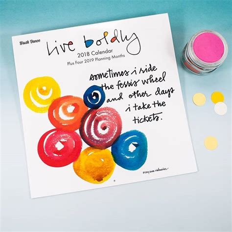 2014 live boldly wall calendar Kindle Editon