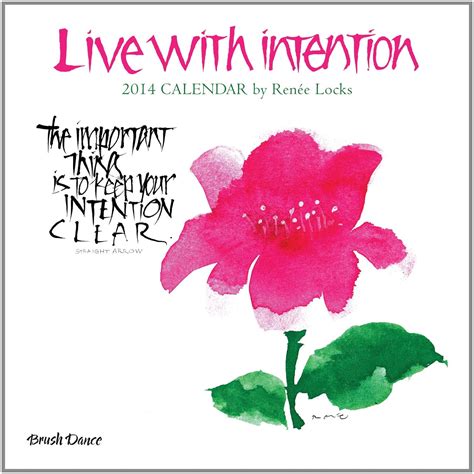 2014 live with intention wall calendar Reader