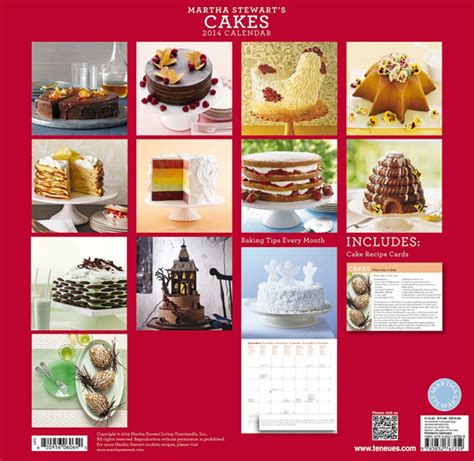 2014 martha stewarts cakes wall calendar Kindle Editon