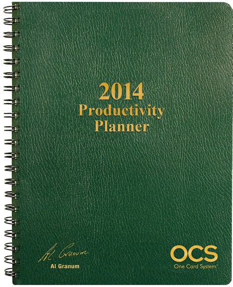 2014 ocs productivity planner one card system Epub