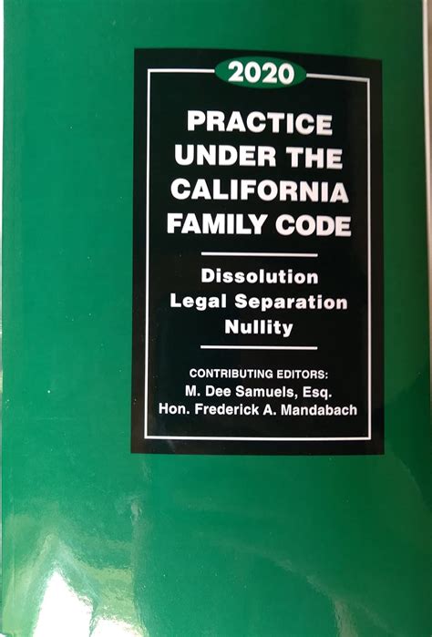 2014 practice under the california family code dissolution legal separation nullity Ebook Epub