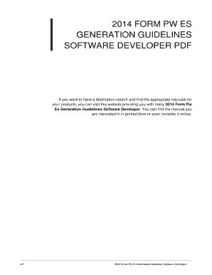 2014-form-pw-es-generation-guidelines-software-developer Ebook Doc