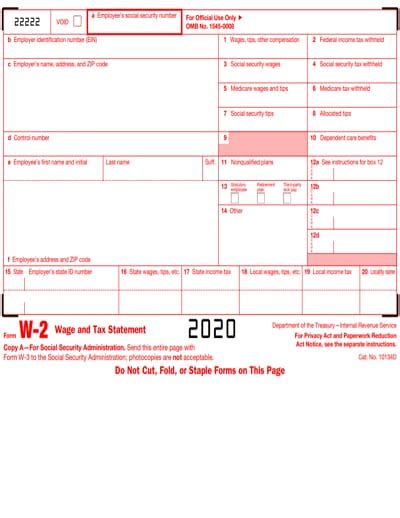 2015 W2 Printable