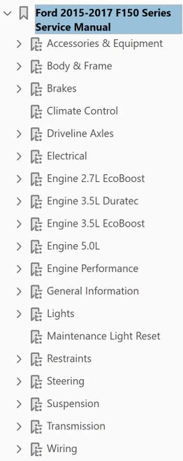 2015 f150 service manual PDF