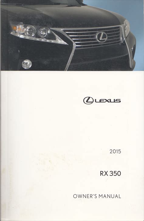 2015 lexus rx 350 owners manual Kindle Editon