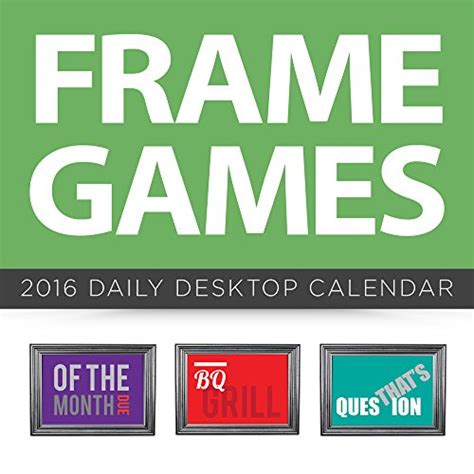 2016 frame games daily desktop calendar Kindle Editon