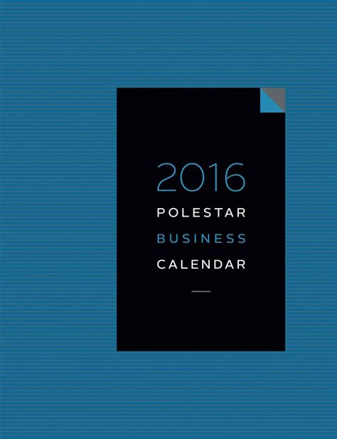 2016 polestar business calendar creative time management Doc
