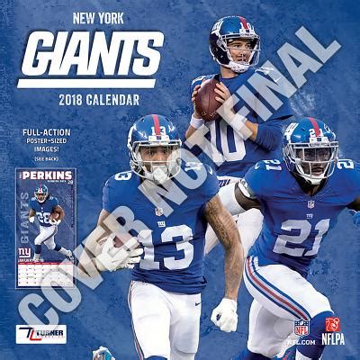 2017 York Giants 12x12 Calendar Doc