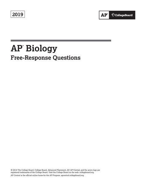 2019 AP Biology Free Response Questions: A Comprehensive Analysis