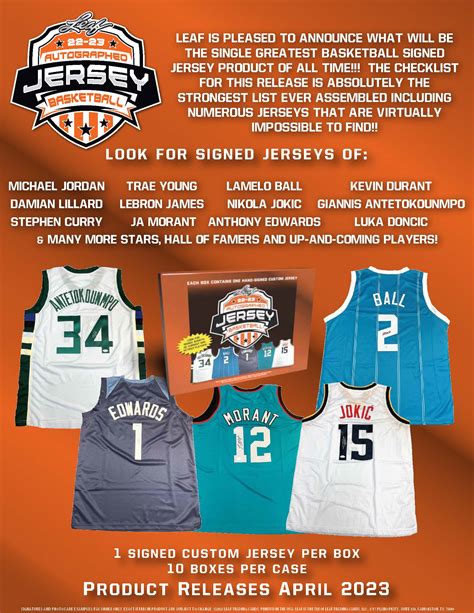 2023's Most Coveted Signed Jerseys: A Collector's Paradise