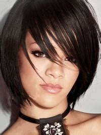 2025's Affordable Black Straight Chin Length Rihanna Wigs VS