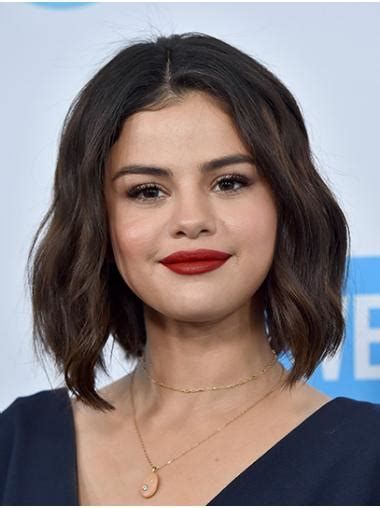 2025's Game-Changer: Wavy Chin-Length Brown Synthetic Selena Gomez Wigs