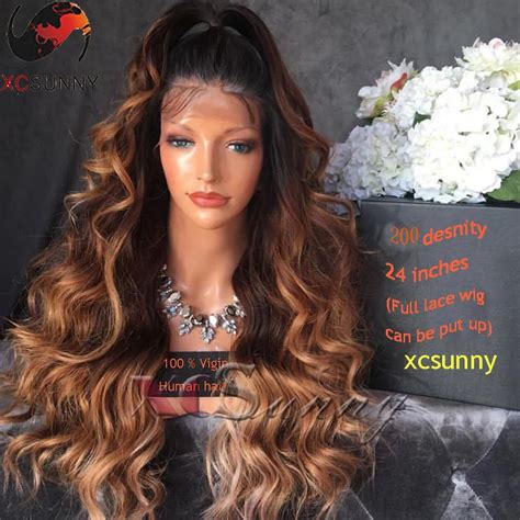 2025's Hottest Wavy Full Lace Wigs: Long Ombre Style