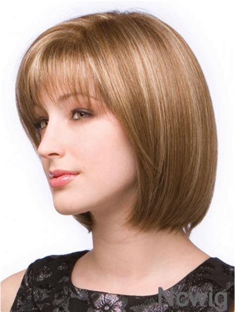 2025's Most Coveted Hairstyle: Fashional Blonde Chin Length Straight Bobs High Quality Wigs