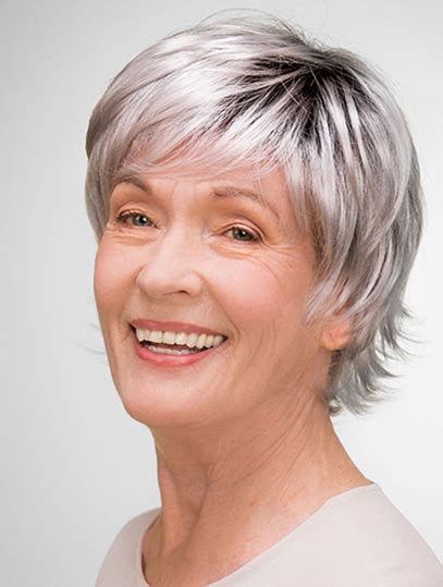 2025's Most Popular 8" 100% Hand-Tied Blonde Synthetic Layered Wigs for Elderly Women