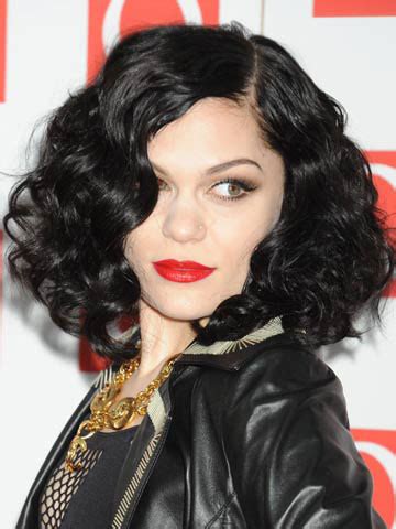 2025's Most Sought-After: Natural Black Curly Chin Length Jessie J Wigs