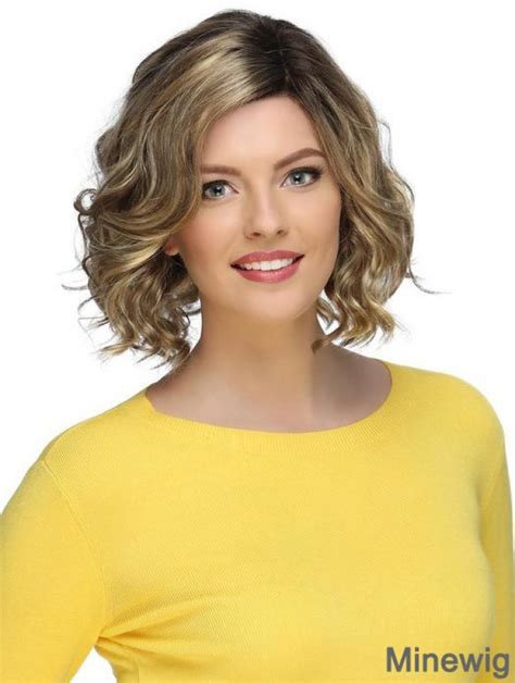 2025's Popular Blonde Curly Chin Length Synthetic Wigs