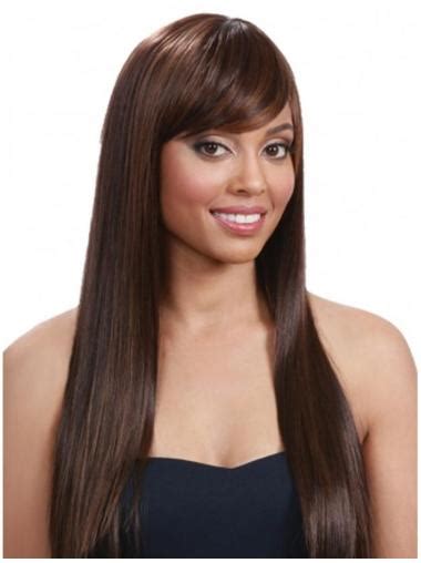 2025's Style: Auburn Straight Long Human Hair Wigs