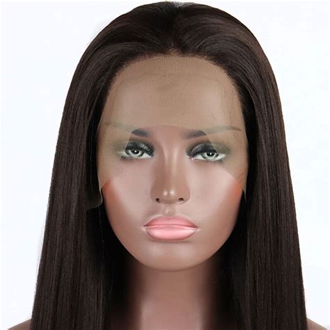 2025's Synthetic Lace Wig VS Brown Straight Lace Front Without Bangs Wigs: The Ultimate Showdown