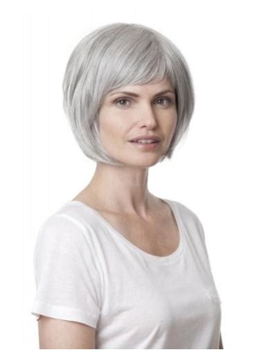 2025's Top 3 Nice Straight Chin Length Synthetic Grey Wigs