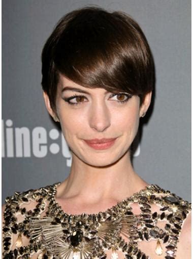 2025's Top Lace Front Straight Cropped Anne Hathaway Wigs