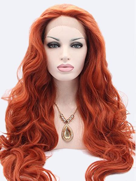 2025's Ultimate Guide to Lace Front Wigs: Synthetic Copper Long Wavy Layered Parted Bangs Wigs