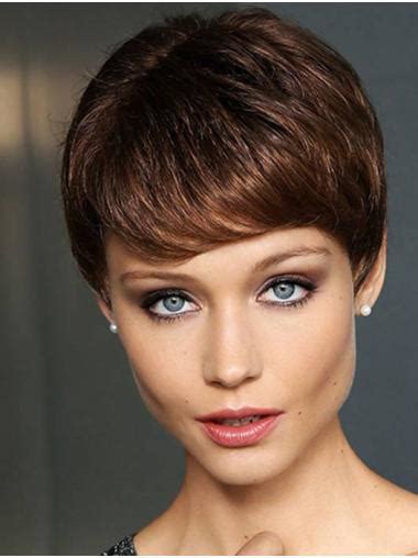 2025: A Year of Innovation for Straight Brown Monofilament Synthetic 4" Ladies Short Wigs