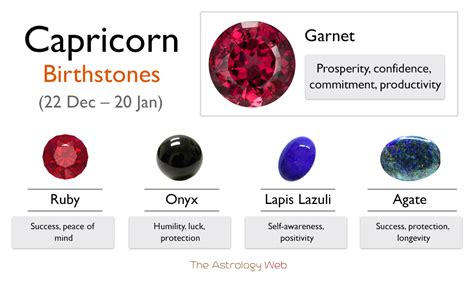 2025: Capricorn Birthstones — Garnets VS Onyxes