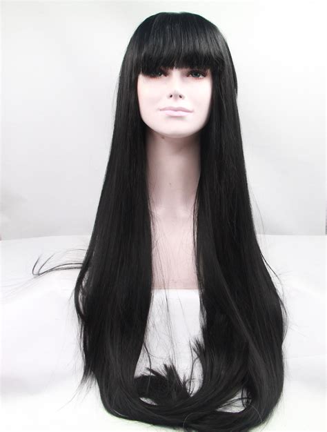 2025: Long Wigs with Bangs: Synthetic vs. Lace Front Wigs