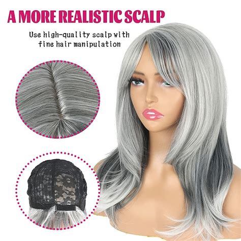 2025: Short VS Long Grey Layered Synthetic Wigs