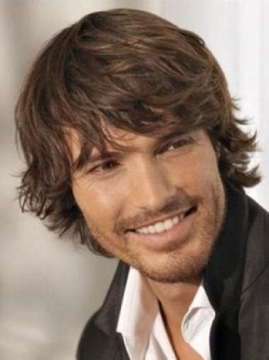 2025: The Rise of Fashion Brown Wavy Chin Length Men Wigs