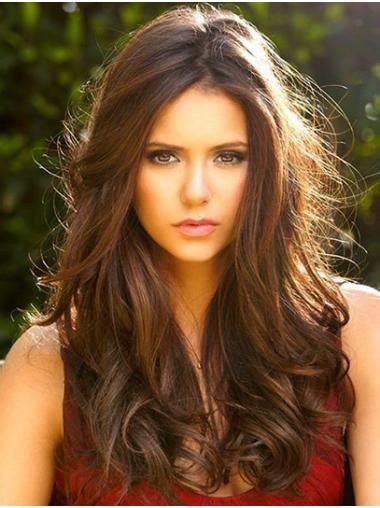 2025: The Year of the Without Bangs Straight Long Brown Lace Front Nina Dobrev Wigs