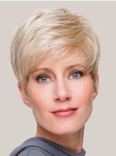 2025 Blonde Straight Monofilament: Discount Boycut Synthetic Wigs