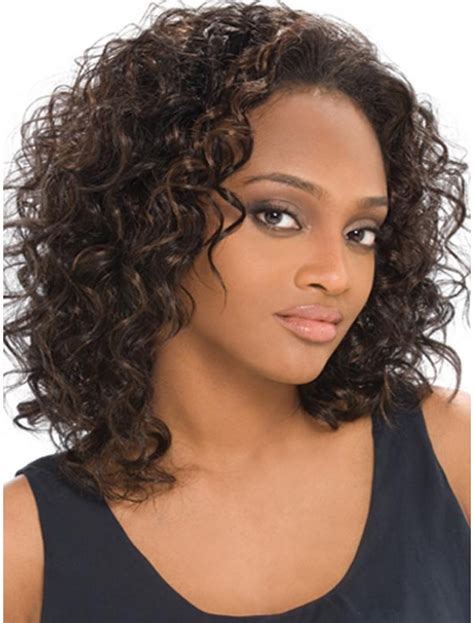 2025 Brown Layered Wavy Fashionable African American Wigs VS