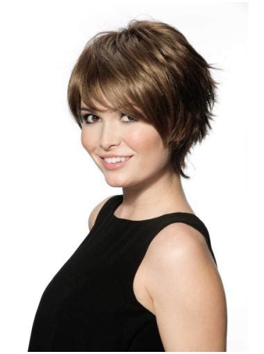 2025 Fabulous Chin Length Straight Brown With Bangs High Quality Wigs Under $100!