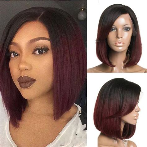 2025 Lace Game-Changer: Bobbed Ombre Straight Full Lace Wigs