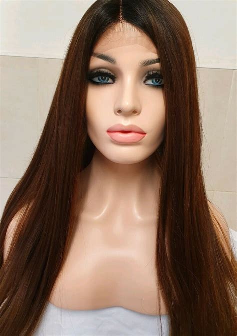 2025 Long Brown Human Hair Wig: Lace Front VS Layered