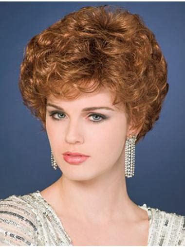 2025 New Design Blonde Curly Cropped Synthetic Comfortable Wigs