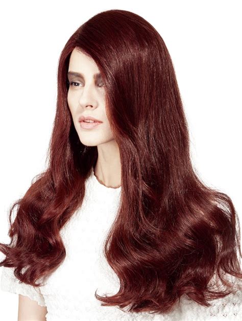 2025 Top 10 Trendy Remy Human Hair5 Auburn Wavy Long Wigs