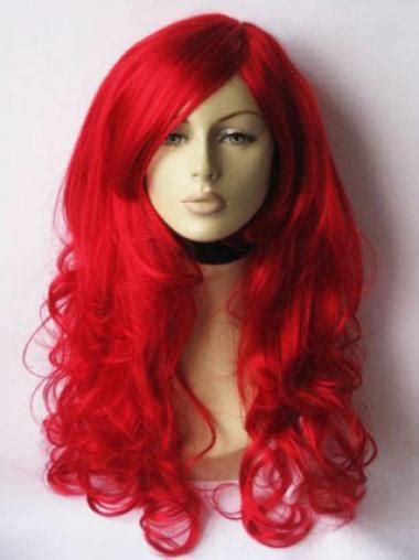 2025 VS Elegent Long Wavy Beautiful Red Synthetic Wigs