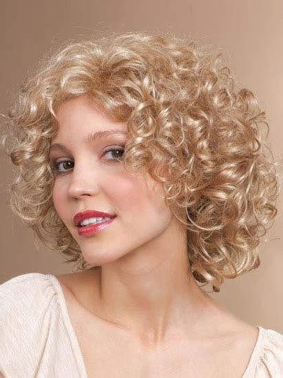 2025 VS. The Shining Blonde Curly Chin Length Synthetic Wigs